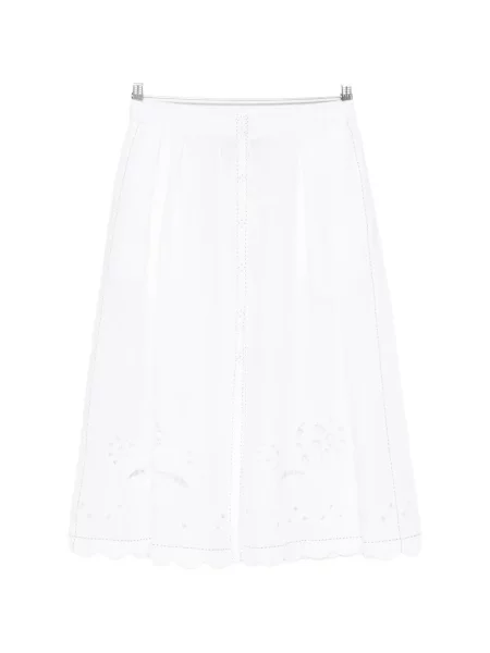 Fustă midi Vita Kin cu broderie alb