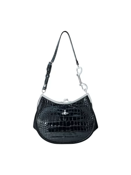 Zawieszka Vivienne Westwood skórzana czarna