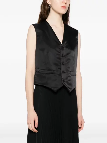 Kamizelka Yohji Yamamoto z twillu czarna