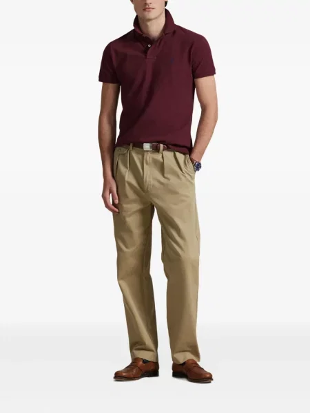Μικρός κασκέτο Polo Ralph Lauren με χαμηλή μέση υφαίνω διαγωνίως πράσινο