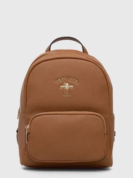 U.S. Polo Assn. rucsac femei maro mic neted