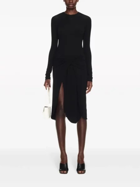 Kostiumas midi midi suknelė Off-white balta
