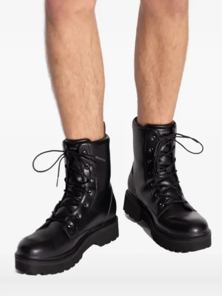Botine Versace Jeans Couture biker negru
