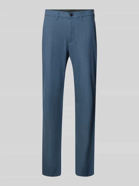 Spodnie materiałowe o kroju regular fit z mieszanki Christian Berg Men niebieskie