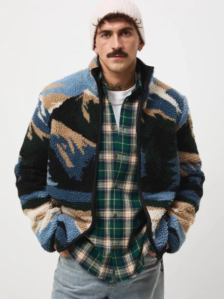 Medicine bluza polarowa multicolor wzorzysta