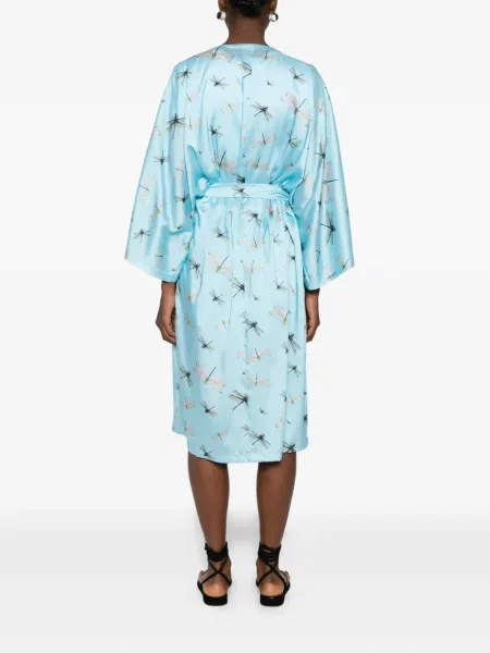 Szorty Parlor z nadrukiem niebieskie