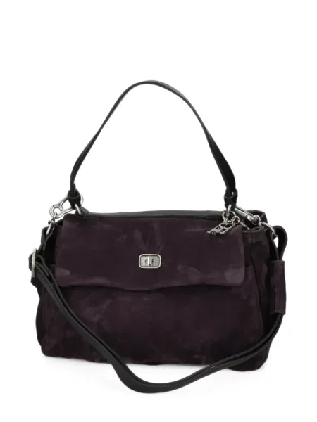 Geantă shopper A.s.98 din piele de căprioară violet