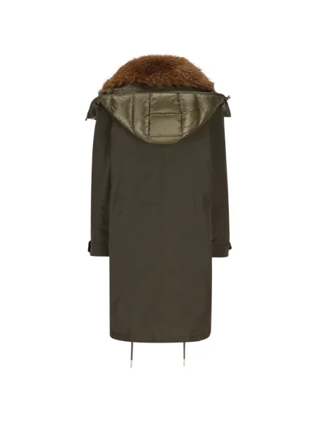 Lung geacă cu puf Moncler verde