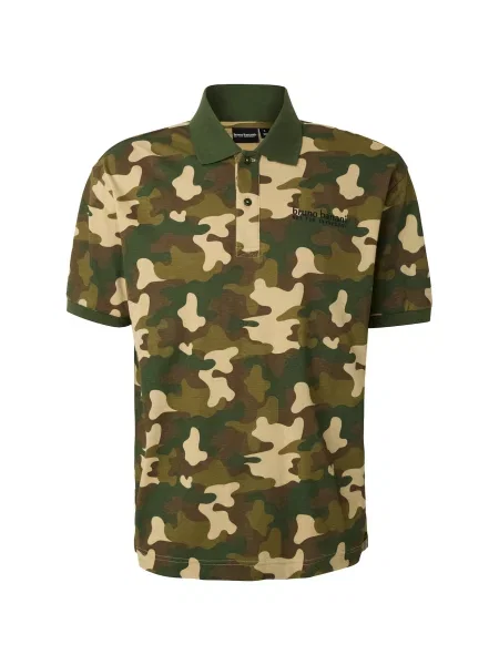 Bruno Banani Póló barna khaki / olíva zöld