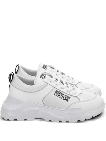 Sneakerși Versace Jeans Couture plasă alb