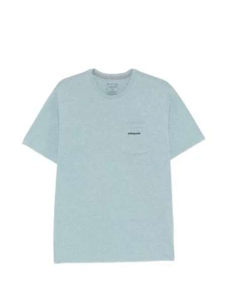 Tricou Patagonia cu autograf albastru