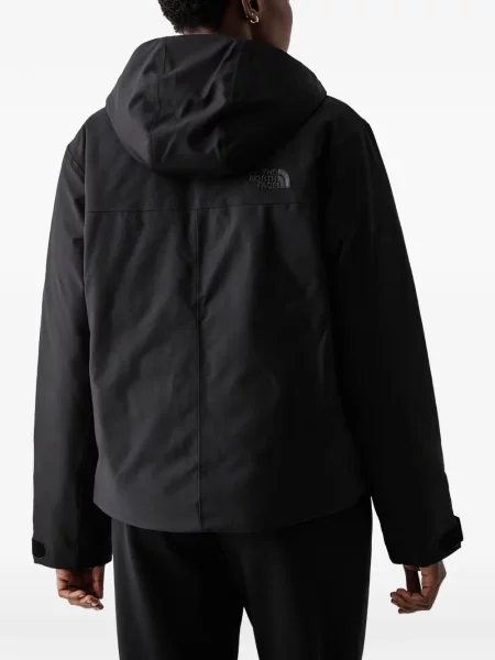 Яке The North Face бродирано с качулка черно