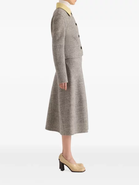 Fustă Proenza Schouler melange gri