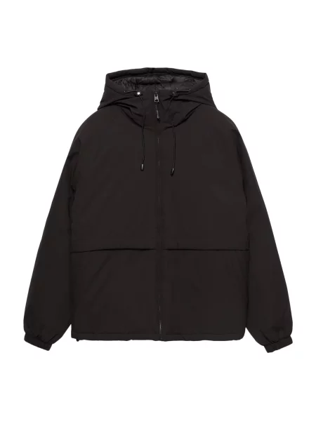 Pull&Bear Geacă de primăvară-toamnă negru