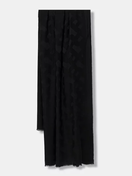 Fular Boss de lână negru