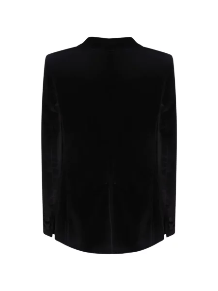 Sacou Tagliatore de catifea cu două rânduri de nasturi negru