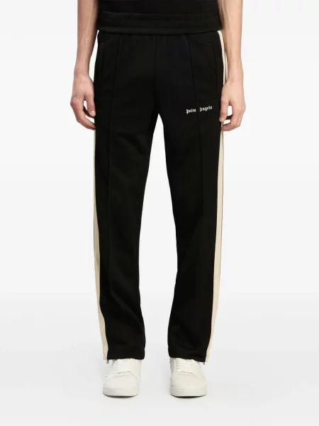 Raštuotos bėgimas kelnės Palm Angels juoda