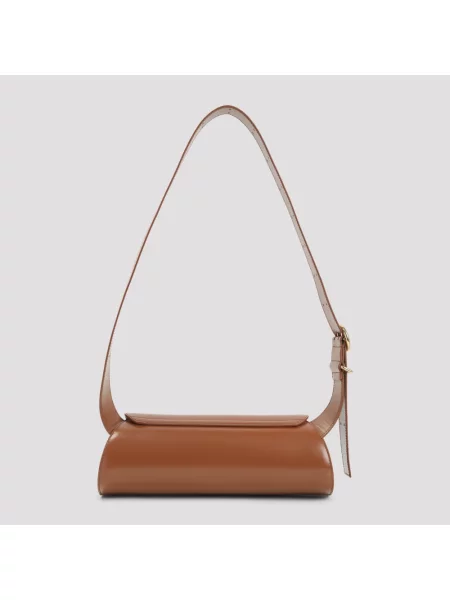 Torebka Jil Sander skórzana brązowa