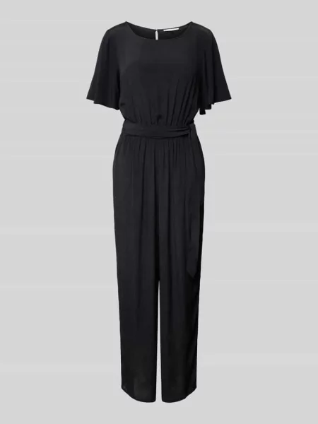 Kombinezon z zakładkami Tom Tailor Denim czarny