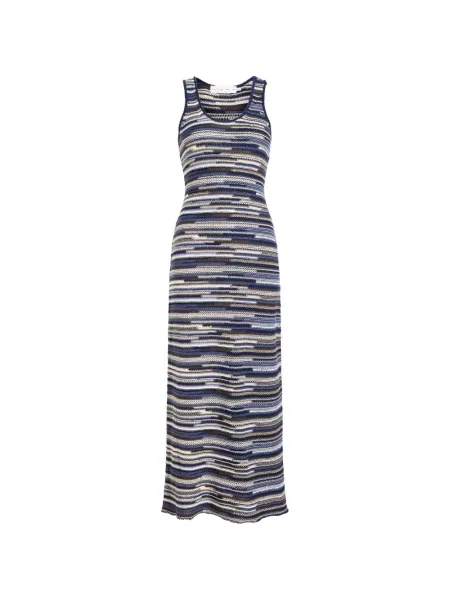 Maxi rochie maxi Proenza Schouler White Label tricotate de costum alb