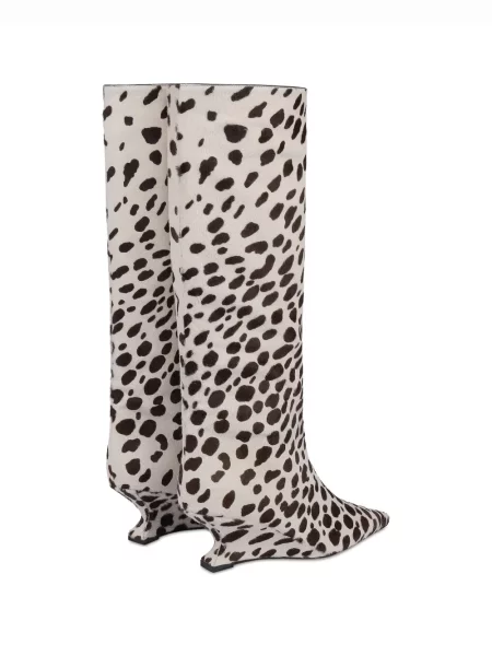 Botine Paris Texas cu imagine alb
