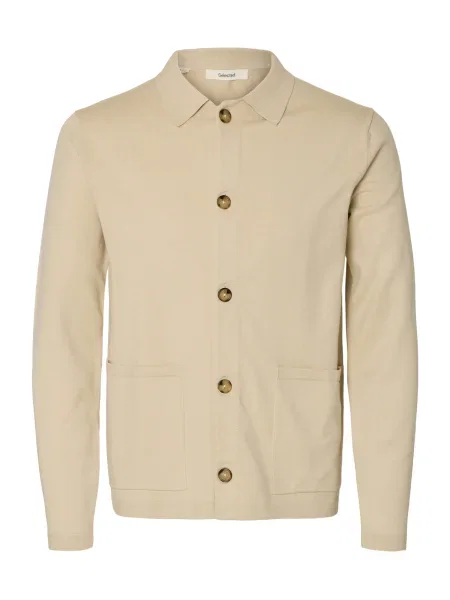 SELECTED Geacă tricotată SLHTURNER' bej