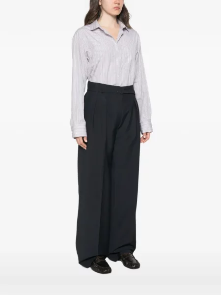 Cu centură pantaloni Sportmax negru