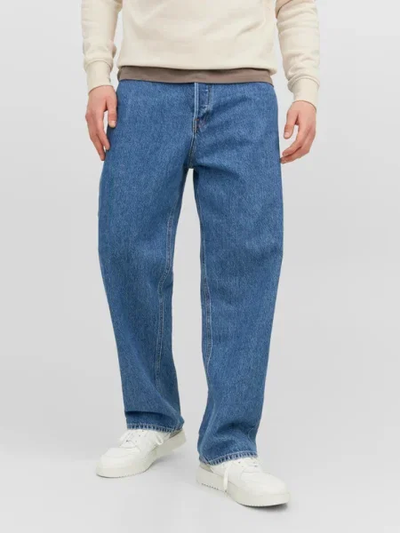Jack&Jones Blugi Alex Baggy Fit albastru