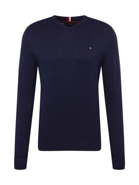 Tommy Hilfiger Pulover cu adaos de cașmir albastru