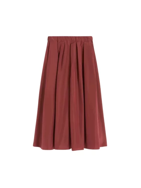 Weekend Max Mara Spódnice Kobieta M Wkdformica Midi Skirt czerwony