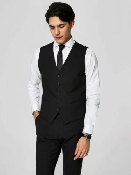 Vestă Selected negru