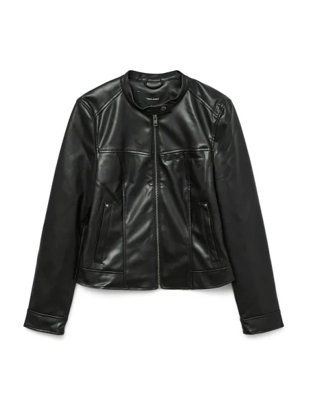 Vero Moda Geacă din imitație de piele Amanda negru