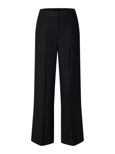 SELECTED Pantaloni cu dungă SLFMARGO-TARA' negru
