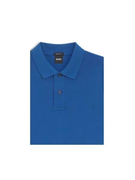 Koszulka polo Boss niebieska
