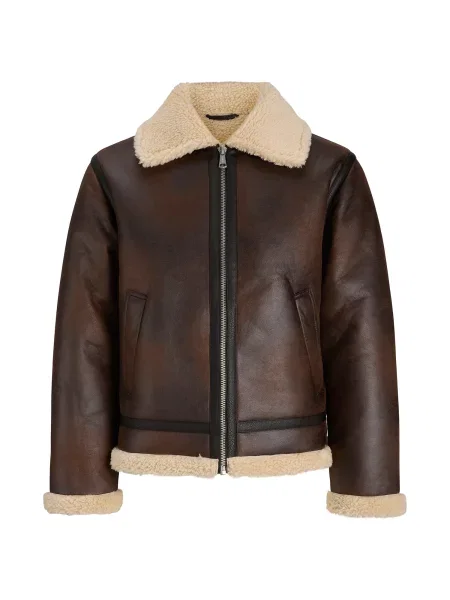 JACK & JONES Geacă de primăvară-toamnă JORNorrebro crem / ciocolatiu