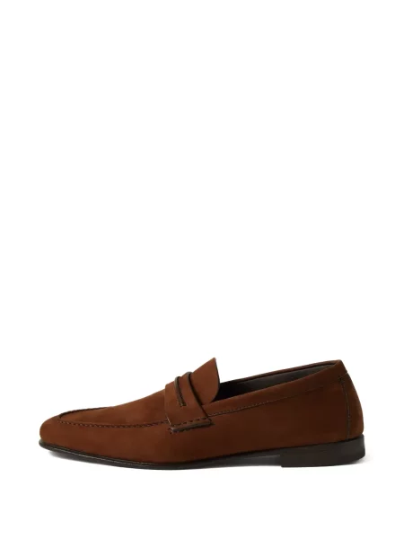Pantofi loafer Zegna din piele maro
