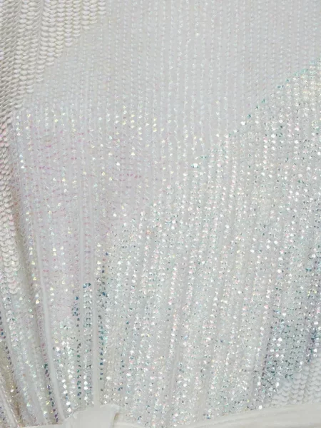 Rochie mini Retrofete cu paiete alb