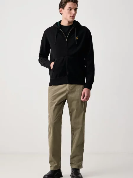 Polo Ralph Lauren bluza rozpinana z kapturem z bawełną