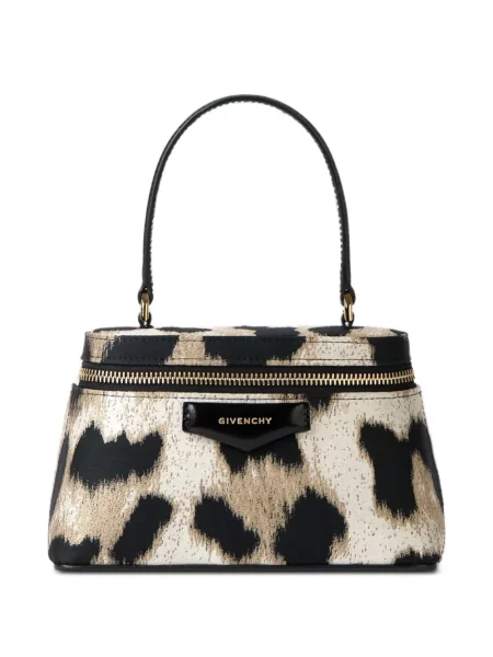 Colier Givenchy cu model leopard din jacard