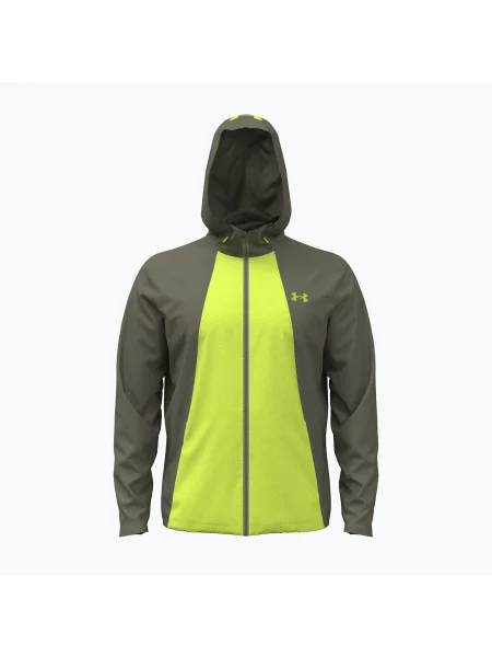 Kurtka treningowa Under Armour Tech Utility Woven Jacket marine od green/green citrine/green citrine zielona