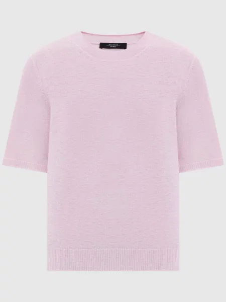 Топ з вовни і кашеміру Max Mara Weekend рожевий