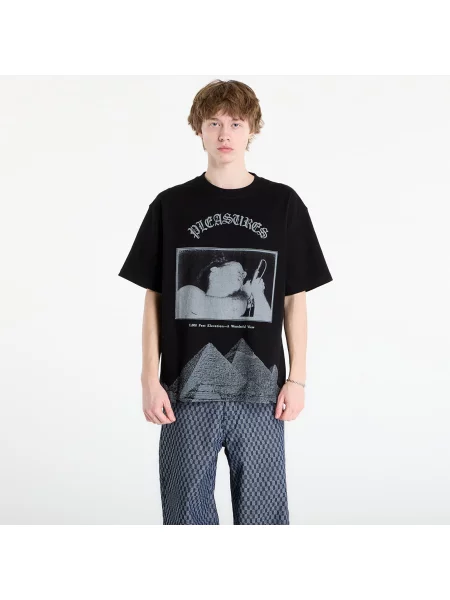 Zateplené tričko Pleasures černé