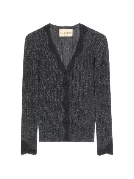 Cardigan Valentino Garavani tricotate negru