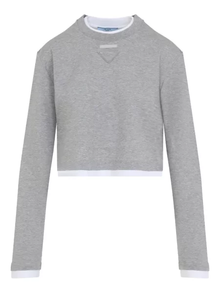 Lung top Prada gri