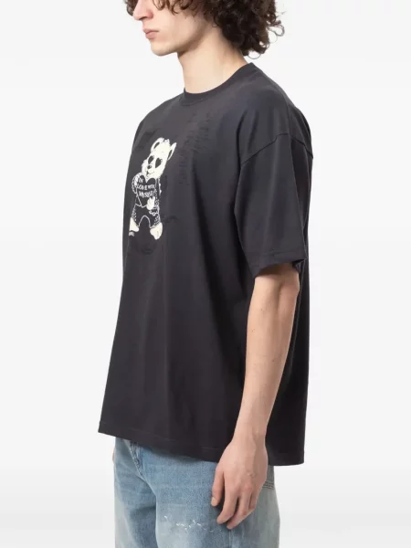 Tricou Domrebel cu imagine negru