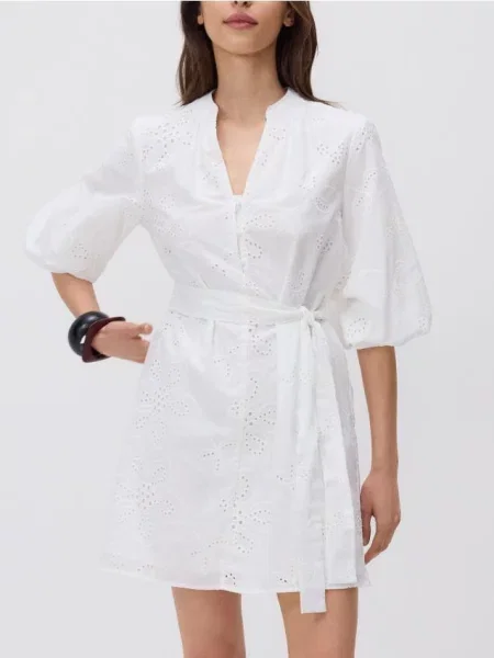 Reserved Ажурна мінісукня білий