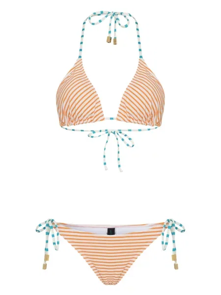 Bikini Lygia & Nanny w paski pomarańczowy