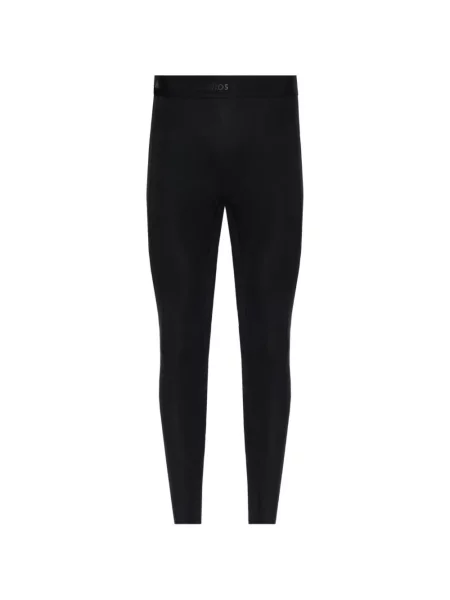 Sală de gimnastică lung sutien Adidas din piele negru