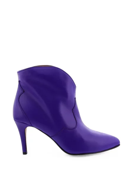 Cizme scurte Toral Shoes din piele violet