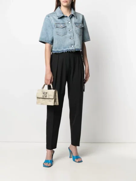 Pantaloni Off-white business alb
